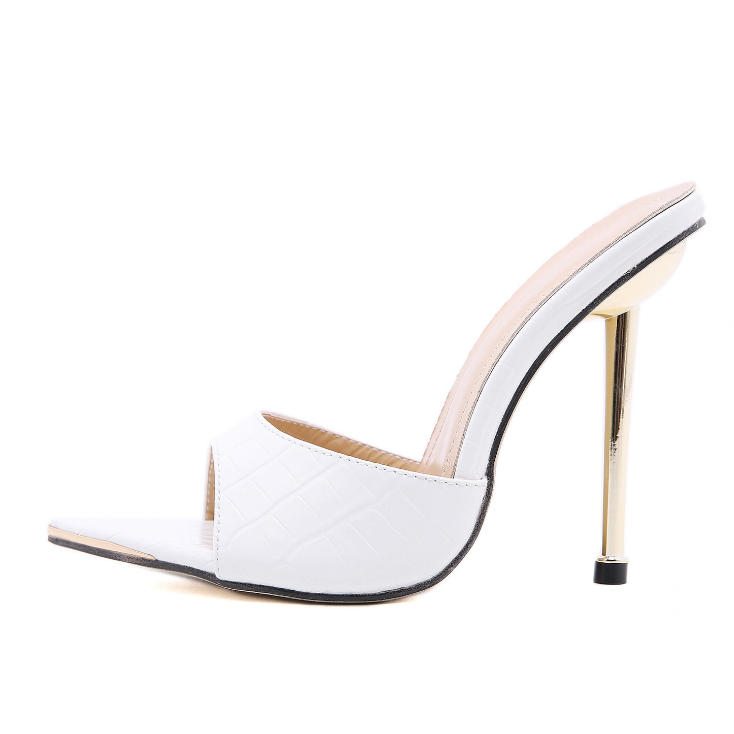 Summer New Metal Toe High Heel Women's Shoes