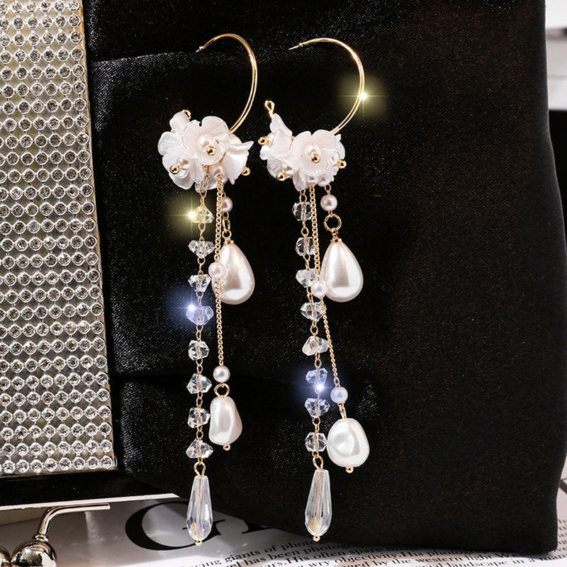 Flower Long Earrings
