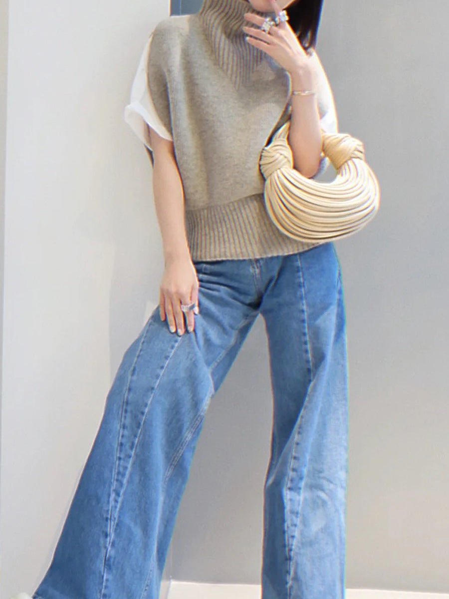 All-match Line Handbag Single Shoulder
