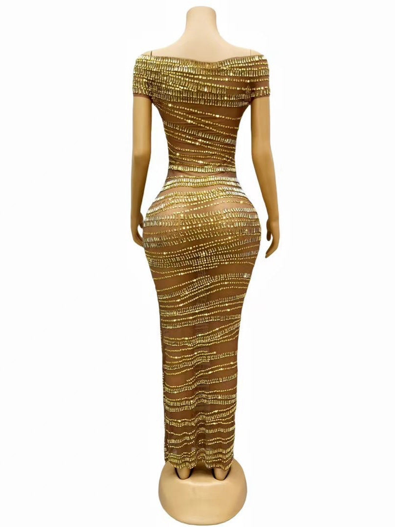 Rhinestone Party Dress