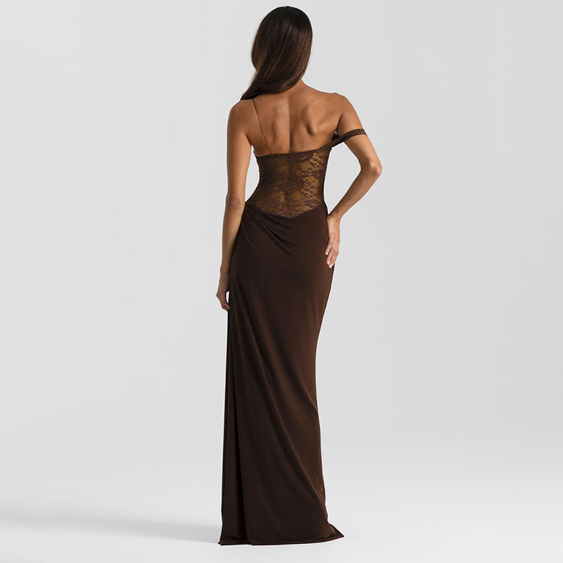 Sheer Lace Elegant Maxi Dress Women