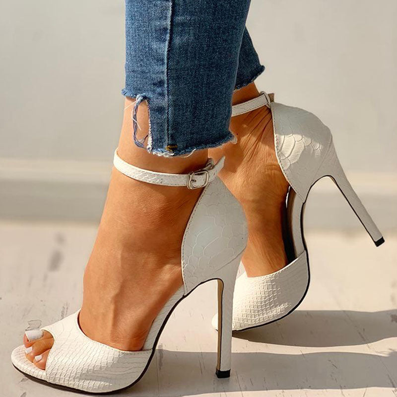 Fish Toe High Heels