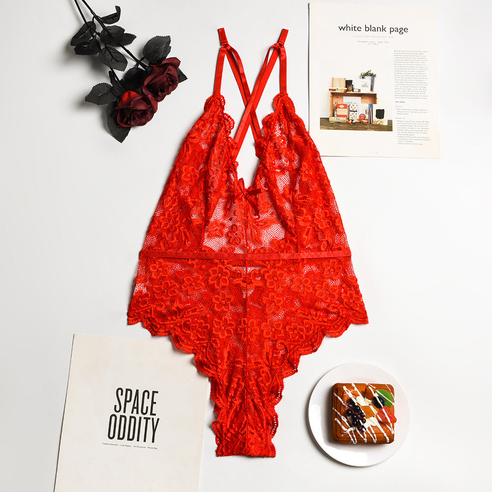 Women’s Lace Crossover Bodysuit