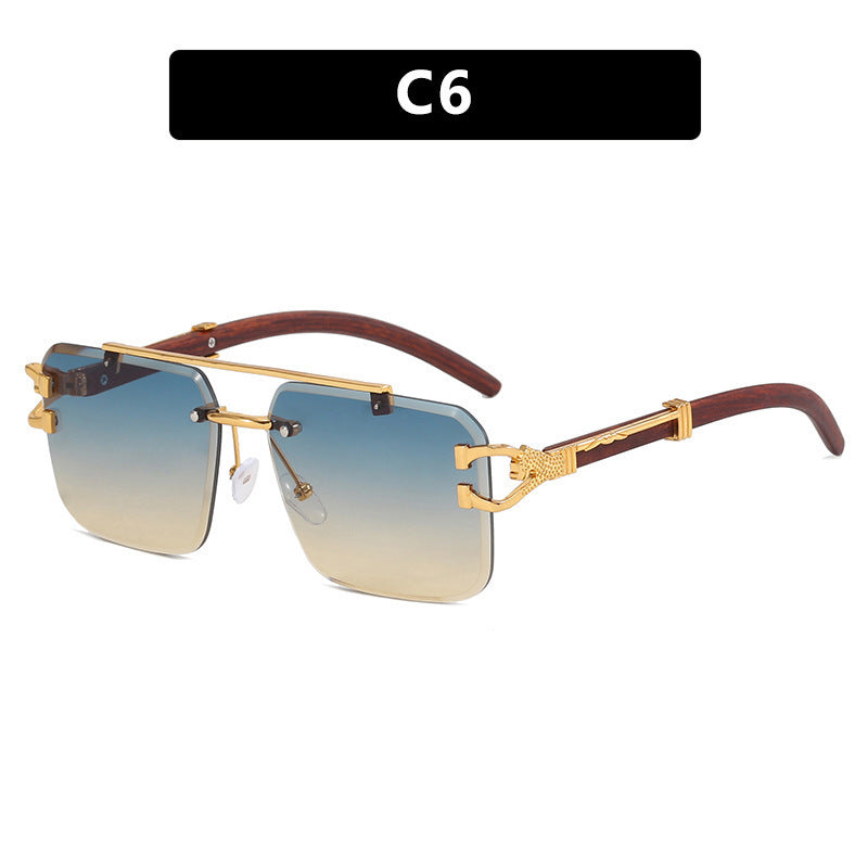 Frameless Square Sunglasses