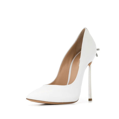 Pointed Toe Bowknot Heel Shoes