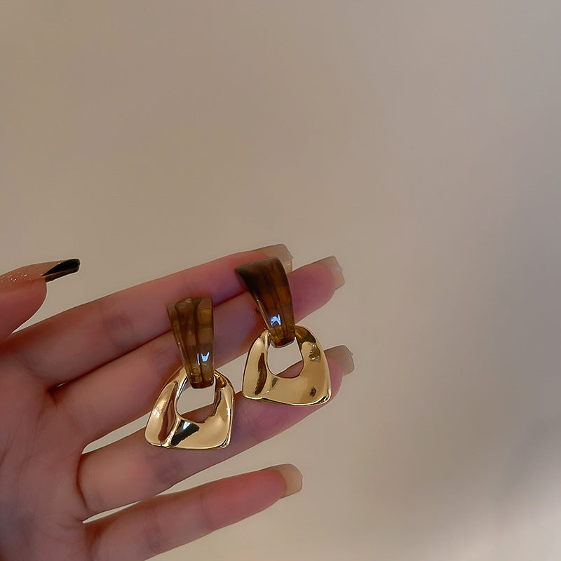Korean Style Geometric Earrings