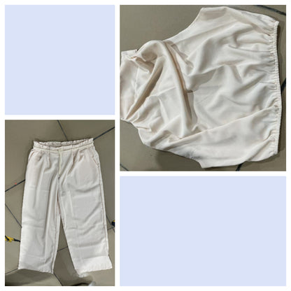 Sleeveless Midriff Top Set