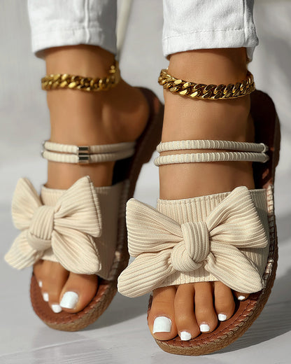 Floral Thick Heel Sandals