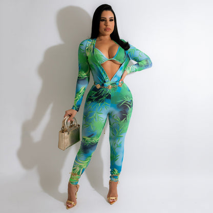 Printed Jumpsuit Style Set