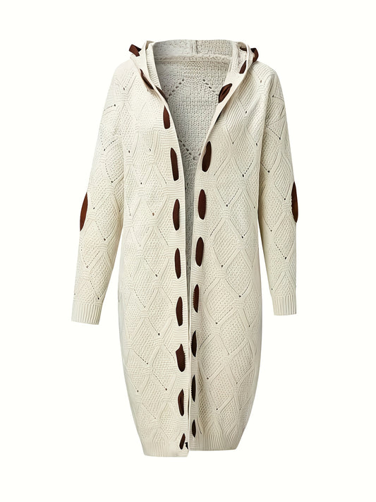 Retro Open Front Cardigan