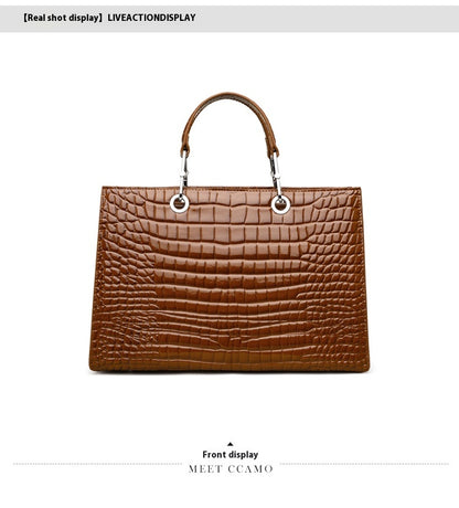 Cowhide Large Handbag