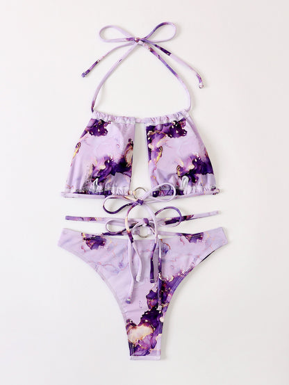Tie Dye Ring Bikini Set