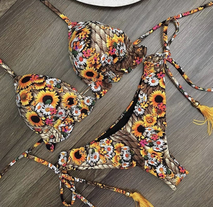 Ladies Printed Swimsuit