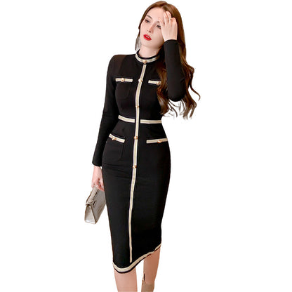 Hepburn Black Bottoming Dress