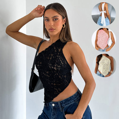 Neck Vest Streetwear Womens Clothes