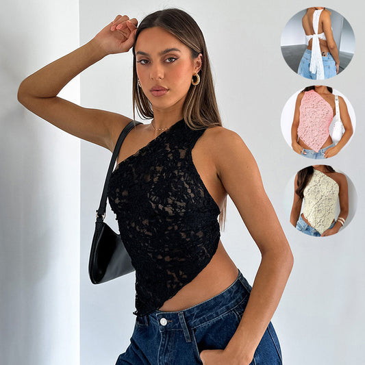 Neck Vest Streetwear Womens Clothes