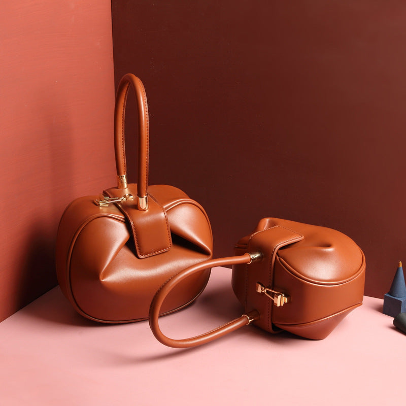Leather Dumpling Handbag