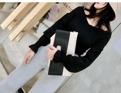 Embossed Woven Folding Clutch