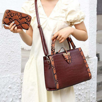 Single Shoulder Pattern Two-Piece Handbag Shoulder Bag