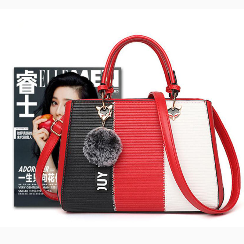 Patchwork Hairball Tote Bag