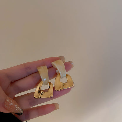 Korean Style Geometric Earrings