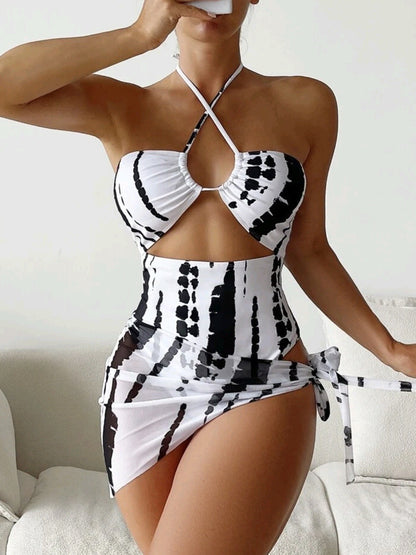 Three Piece Split Bikini Women's Swimsuit
