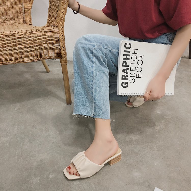 Square Head High Heels