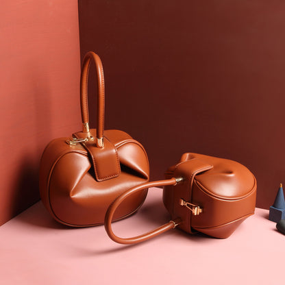 Leather Dumpling Handbag