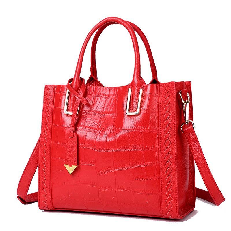 Woven Leather Handbag