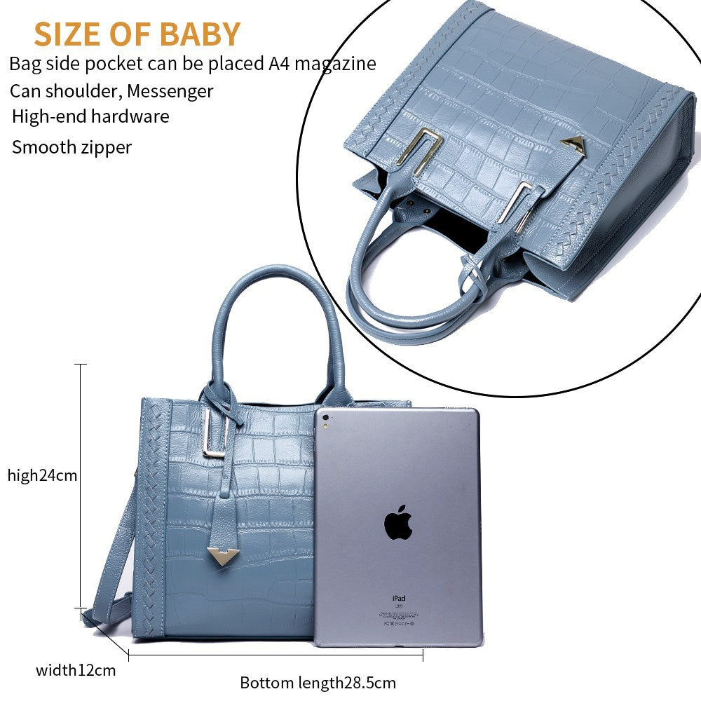 Woven Leather Handbag
