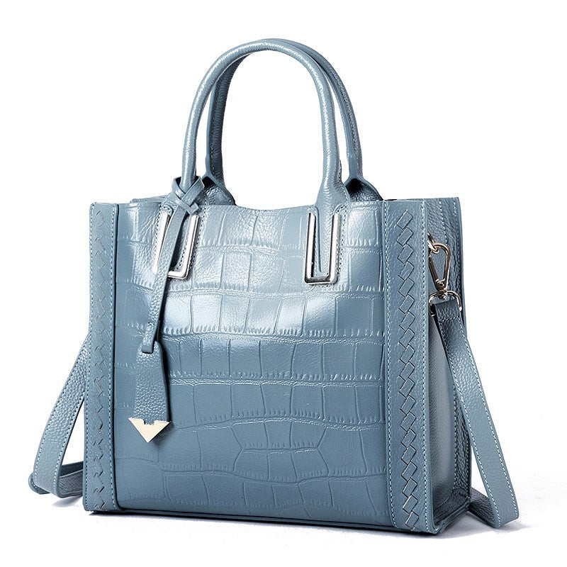 Woven Leather Handbag