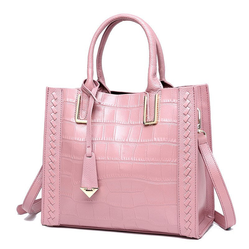 Woven Leather Handbag