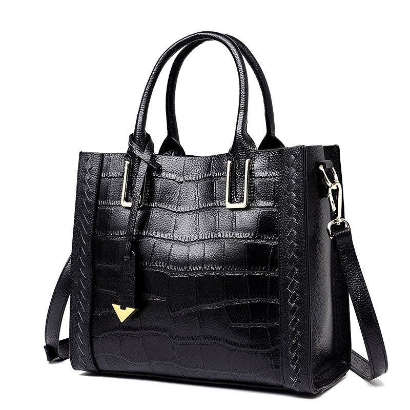 Woven Leather Handbag