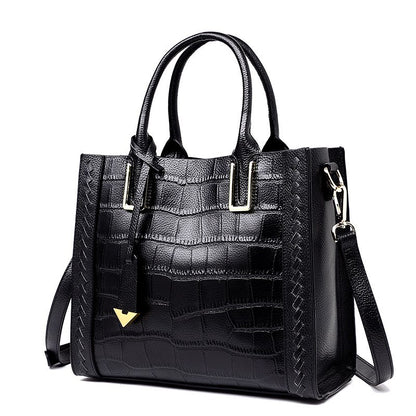 Woven Leather Handbag