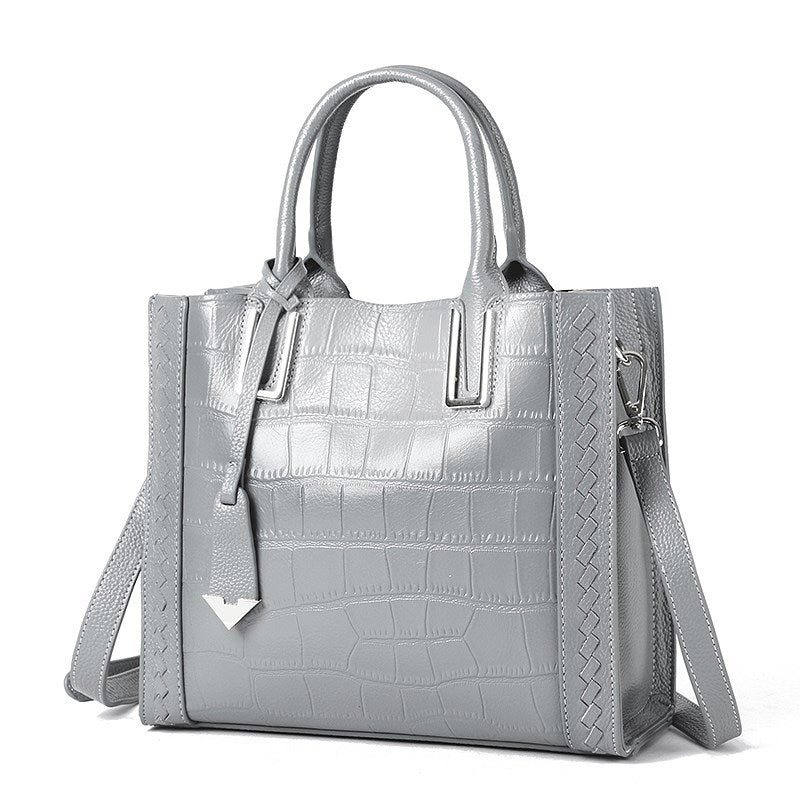 Woven Leather Handbag