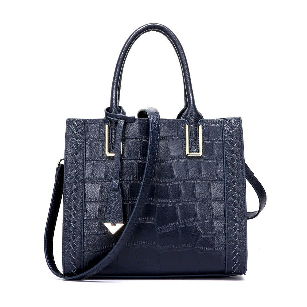Woven Leather Handbag