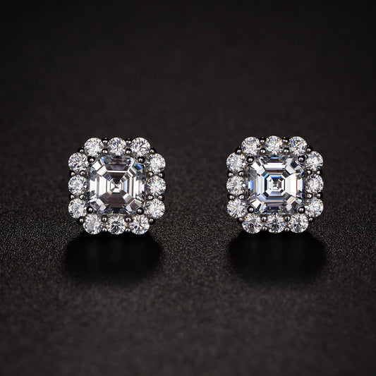 High Carbon Diamond Earrings