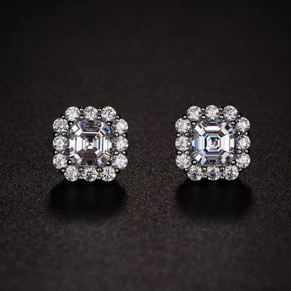High Carbon Diamond Earrings