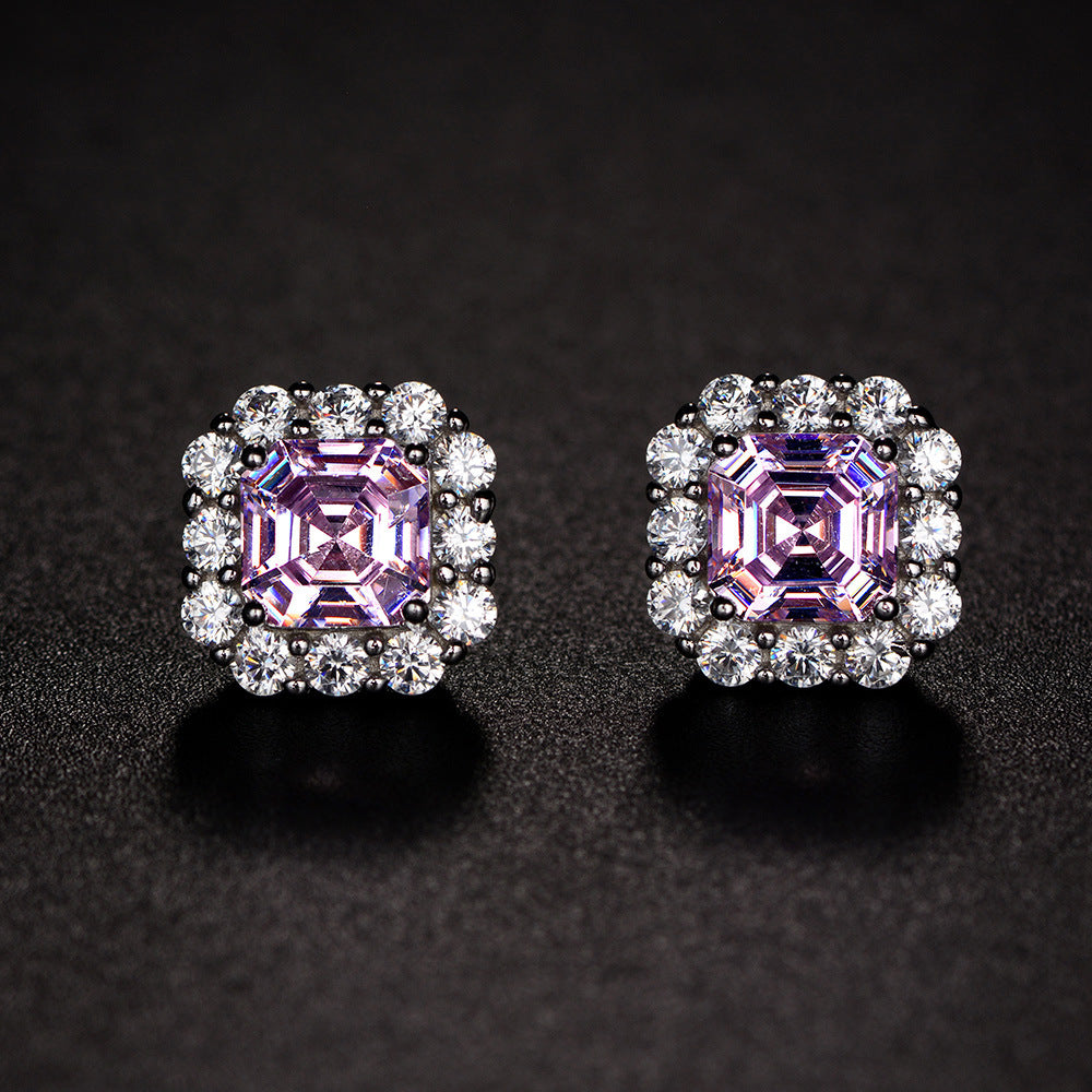 High Carbon Diamond Earrings