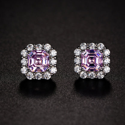 High Carbon Diamond Earrings
