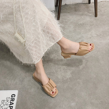 Square Head High Heels