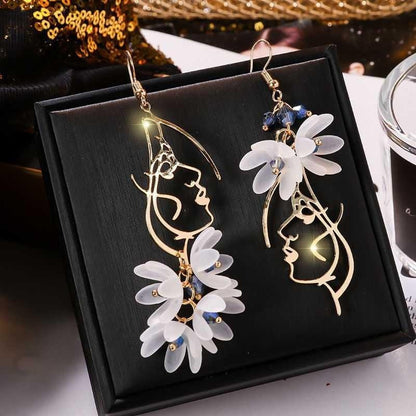 Flower Long Earrings