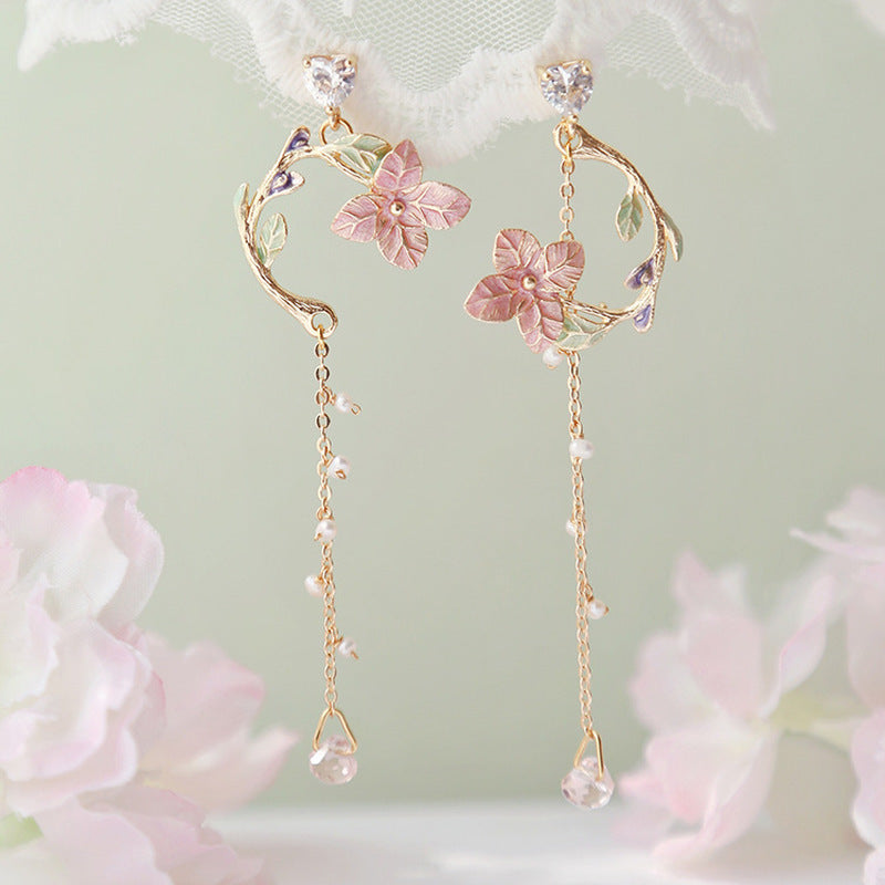 Flower Long Earrings