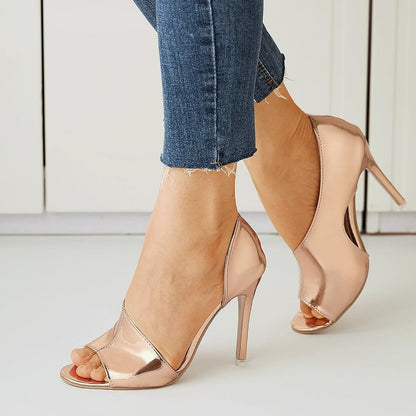 Fish Mouth Sandals Stiletto High Heels