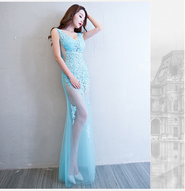 Lace Mermaid Evening Dress