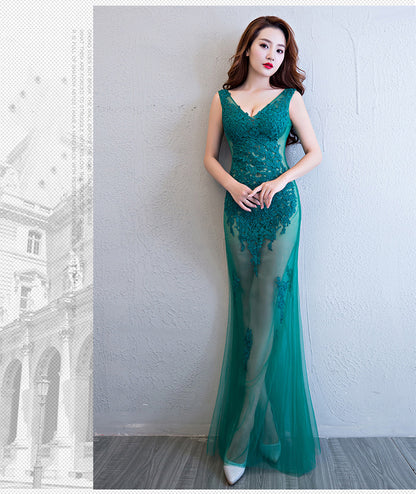 Lace Mermaid Evening Dress