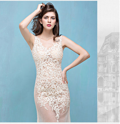 Lace Mermaid Evening Dress