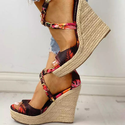 Wedge Heel Women's Shoes Sandals Summer