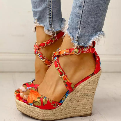 Wedge Heel Women's Shoes Sandals Summer