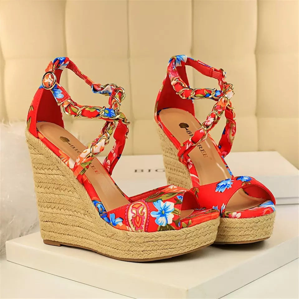 Wedge Heel Women's Shoes Sandals Summer